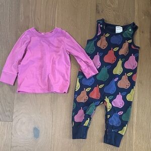 Hanna Andersson Blue and Green Patterned Shirt